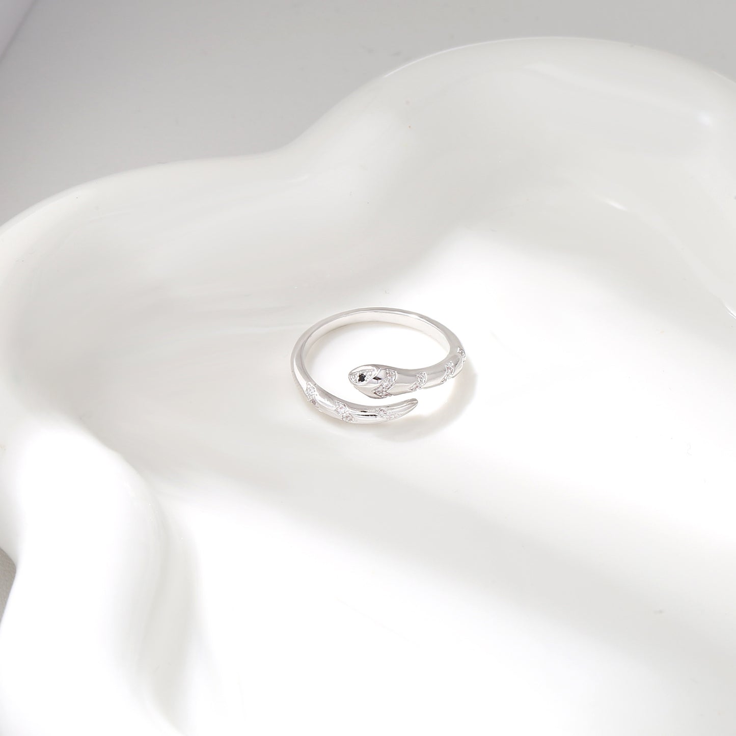 G&R Open Ring with Elegant Temperament925Silver Fashion Index Finger Ring