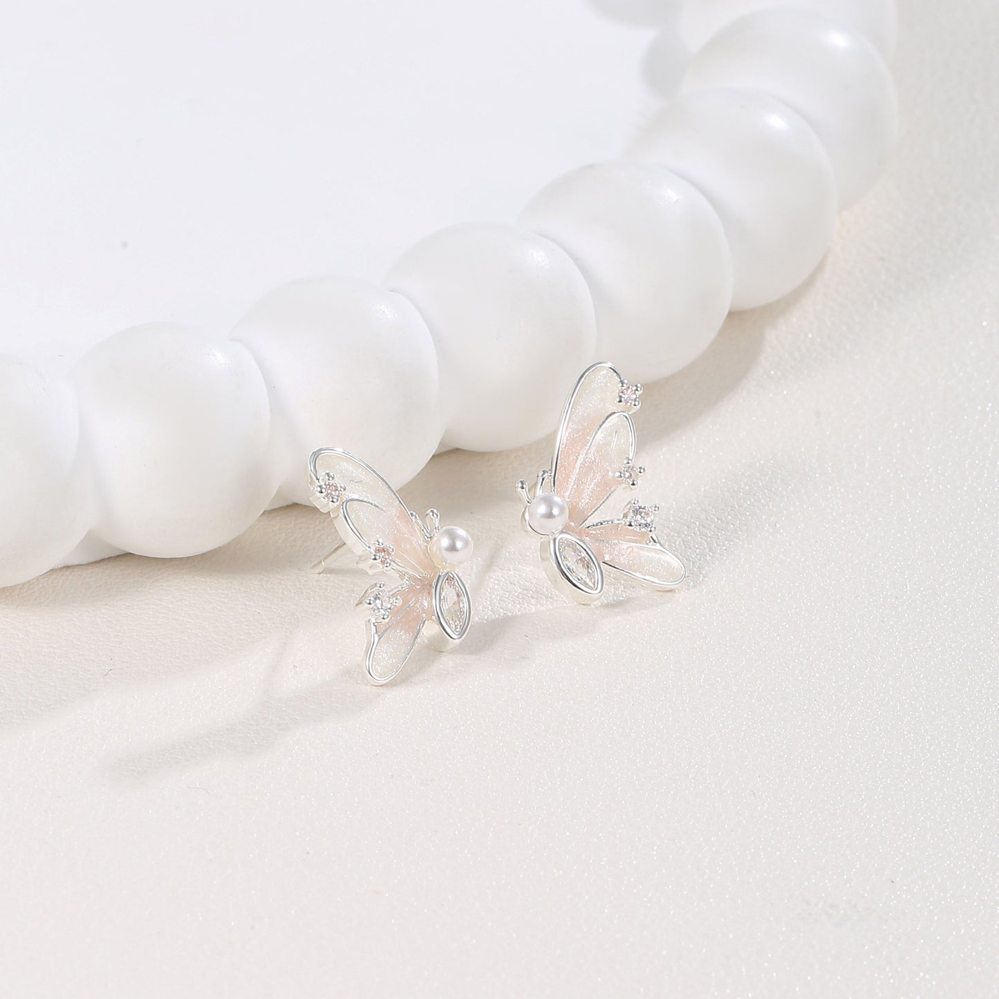 G&R Butterfly Fairy Earrings Fashionable and Elegant Ear Jewelry925Silver pin earrings
