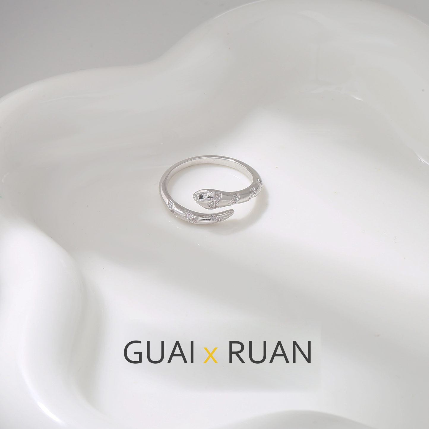 G&R Open Ring with Elegant Temperament925Silver Fashion Index Finger Ring