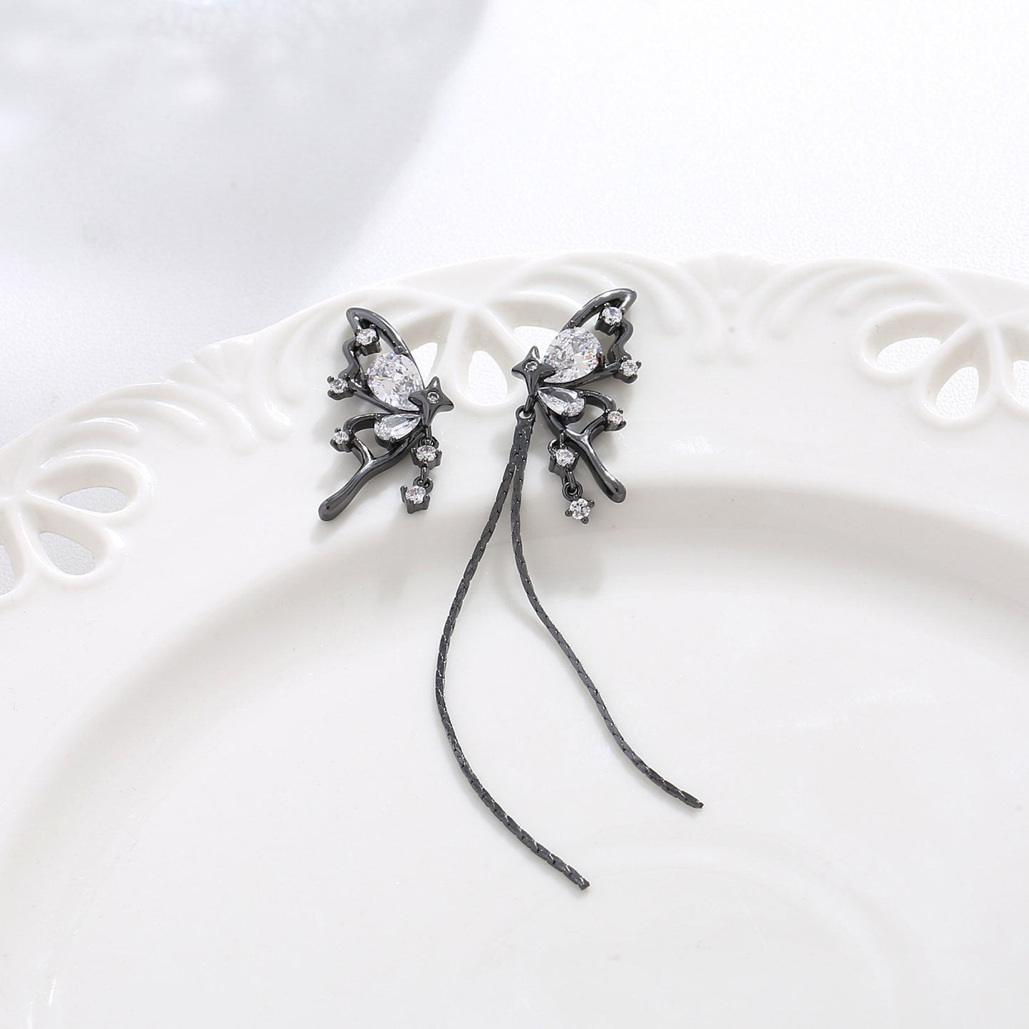 G&R Asymmetric Tassel Earrings for Women925Silver Needle