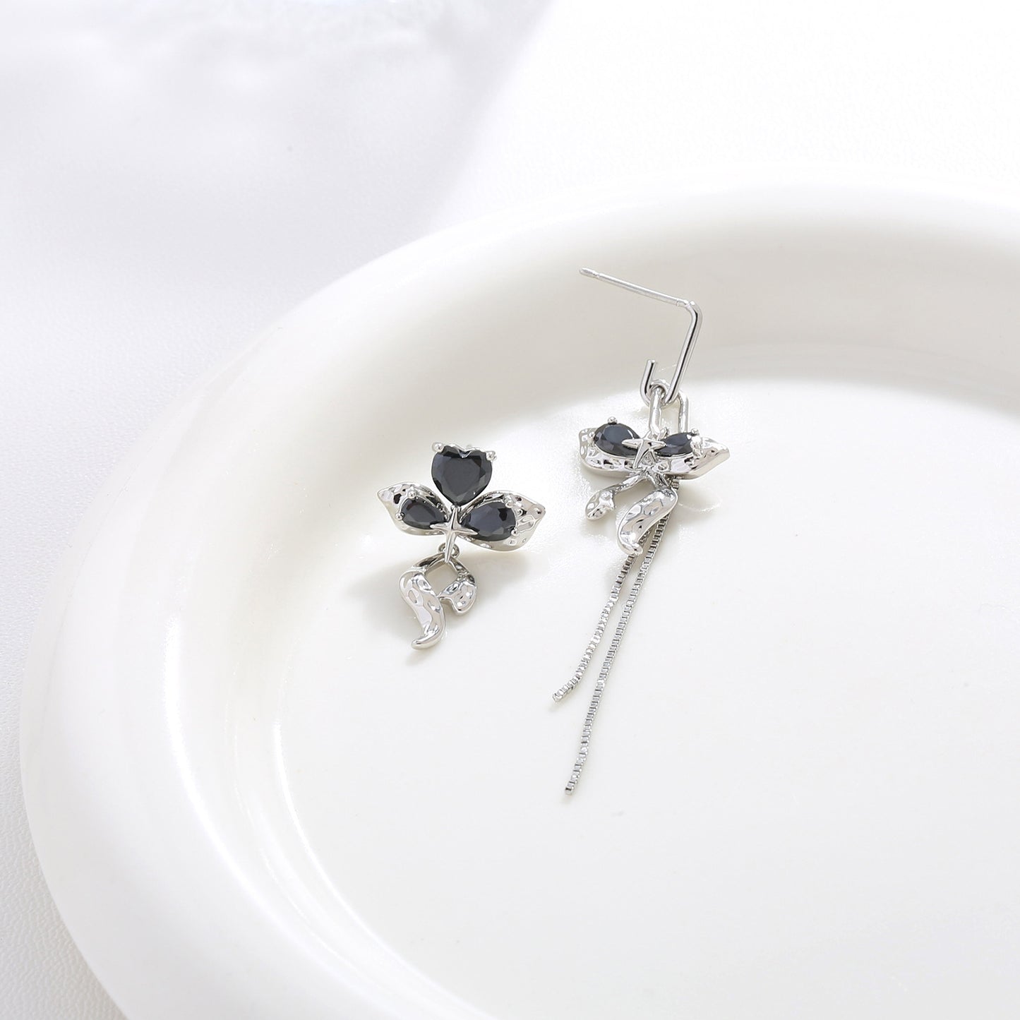 G&R Bow stud earrings925Silver Needle Earrings High-end Earrings for Women
