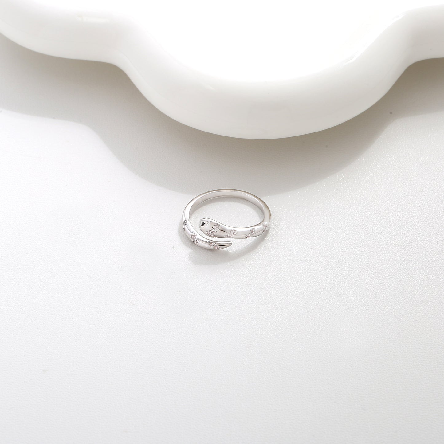 G&R Open Ring with Elegant Temperament925Silver Fashion Index Finger Ring