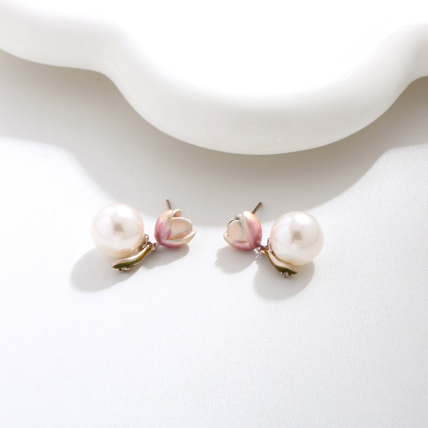 G&R Pearl Earrings Studs925Silver Needle Earrings High-end Earrings