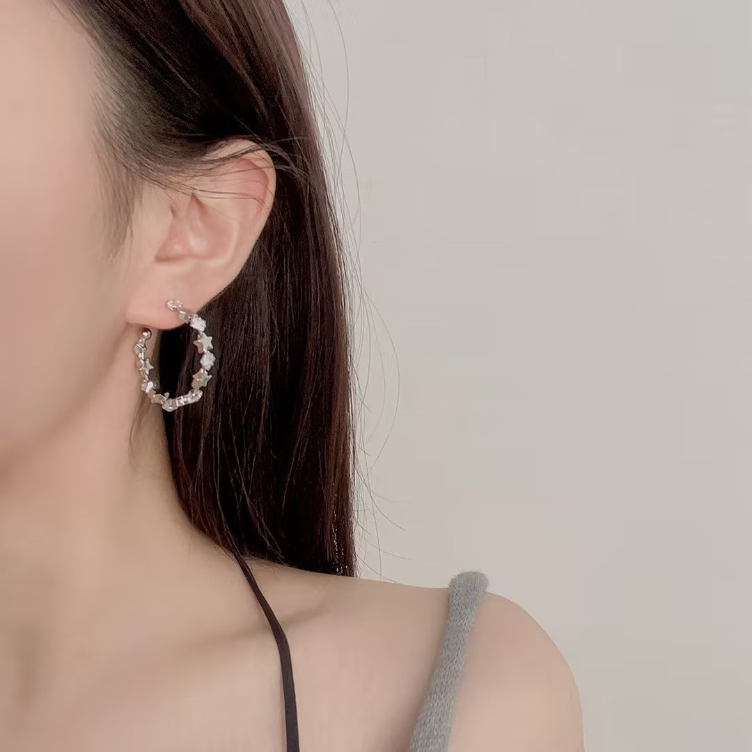 G&R Minimalist Style Earrings s925Sterling Silver Earrings Niche High-End Feel Earrings