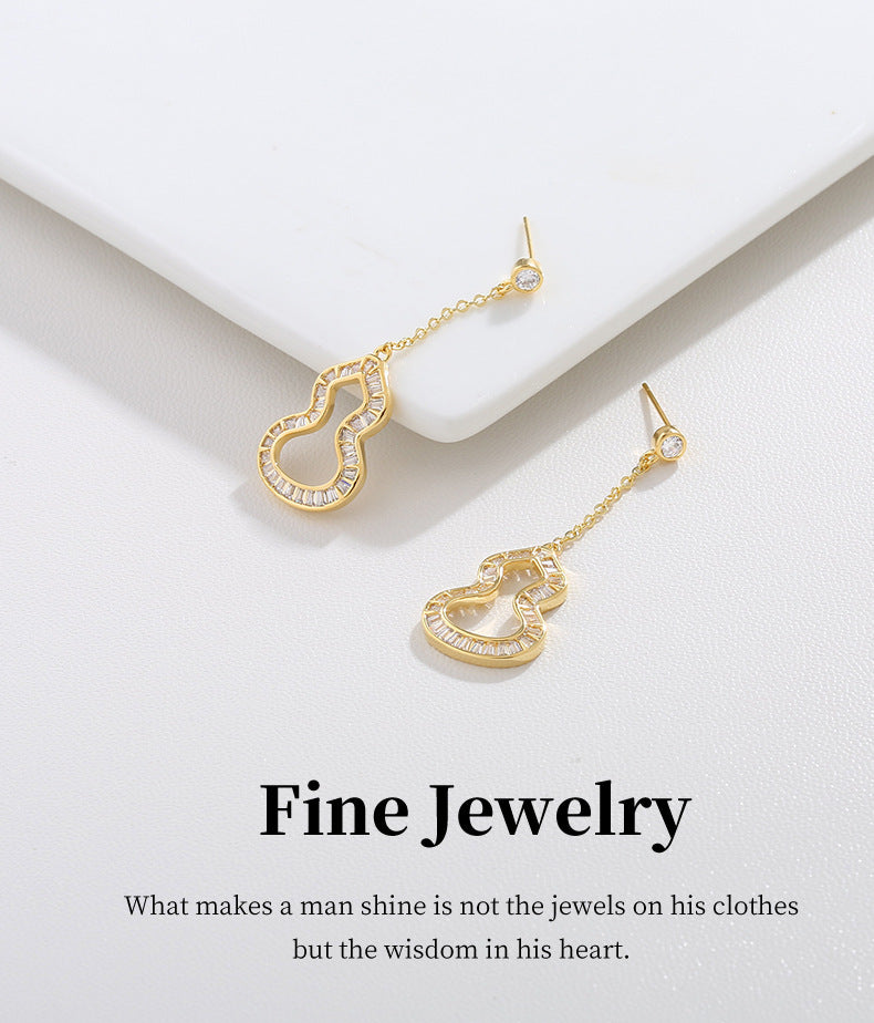 G&R Gourd Pendant Earrings s925Silver