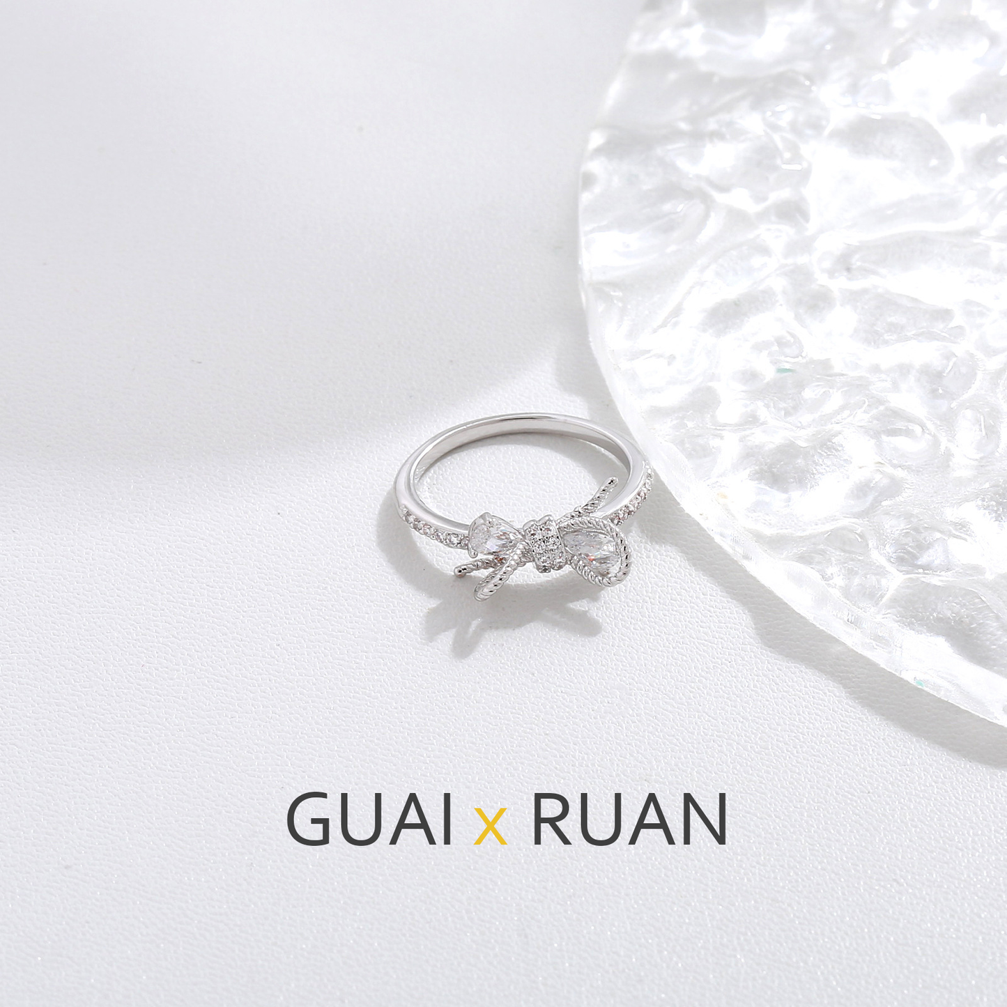 G&R Closed Ring Elegant Ring for Women Niche High-end925Silver Index Finger Ring