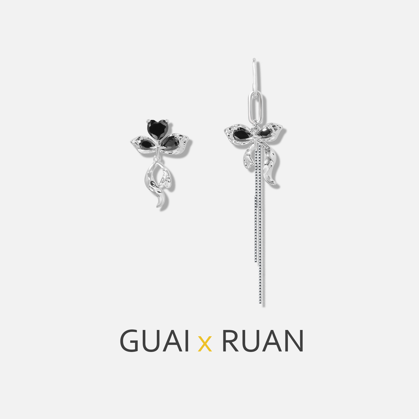 G&R Bow stud earrings925Silver Needle Earrings High-end Earrings for Women