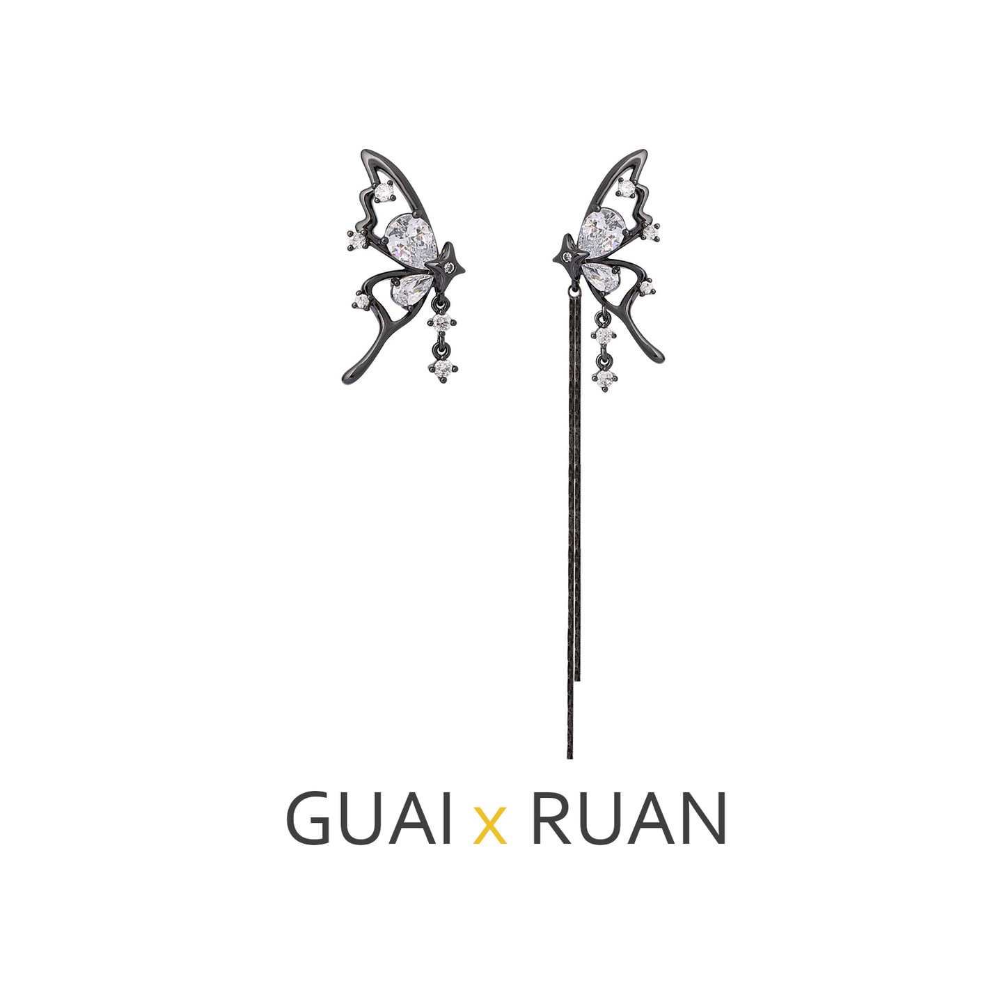 G&R Asymmetric Tassel Earrings for Women925Silver Needle