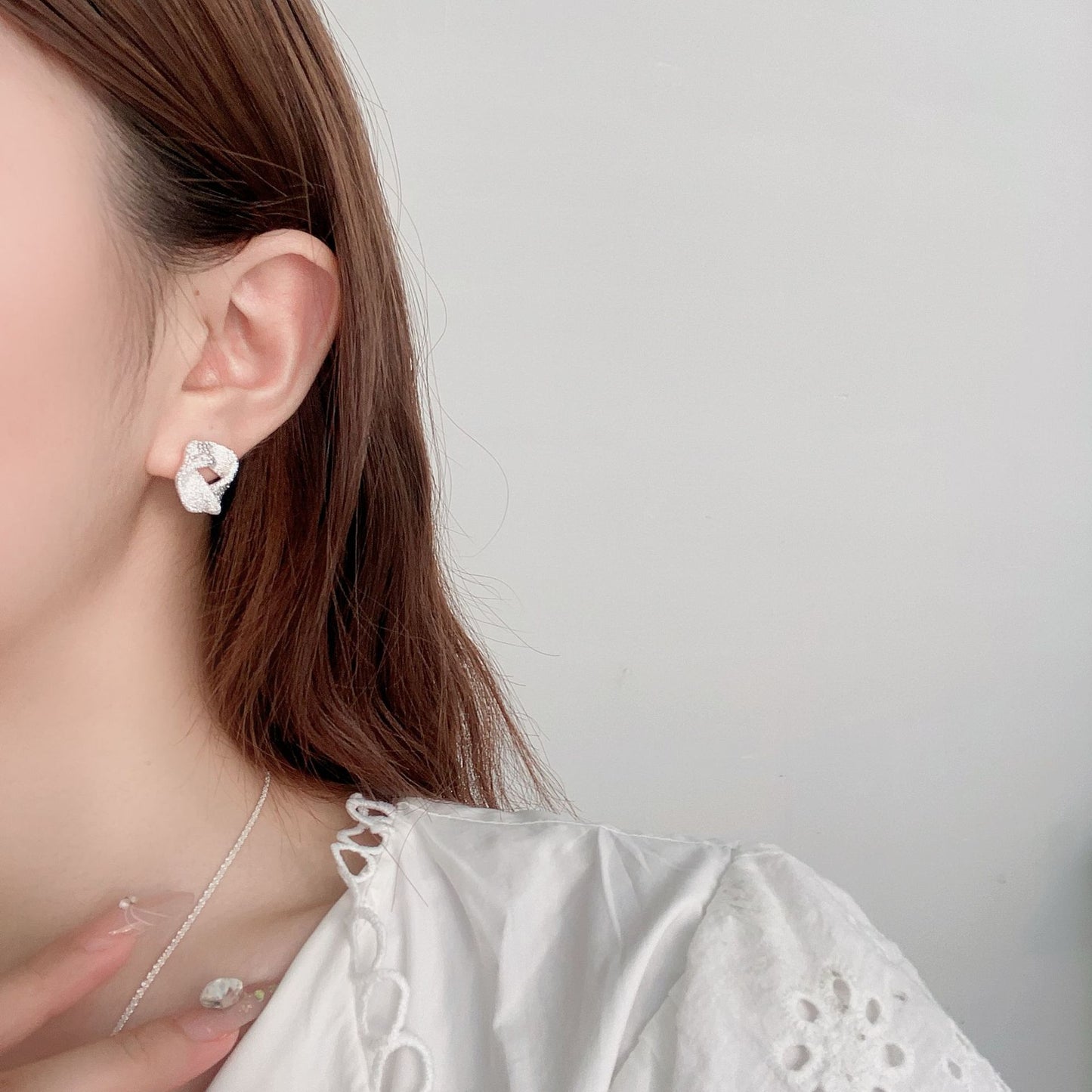 G&R Minimalist Style Triangle Pure Silver Earrings for Women s925Silver