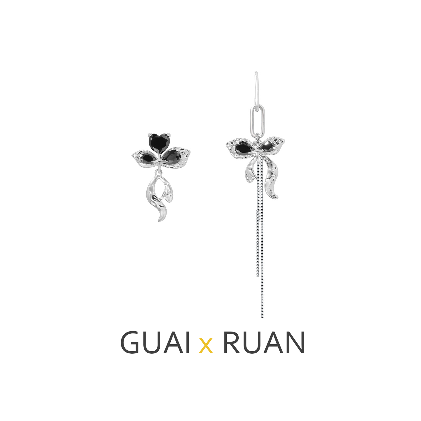 G&R Bow stud earrings925Silver Needle Earrings High-end Earrings for Women