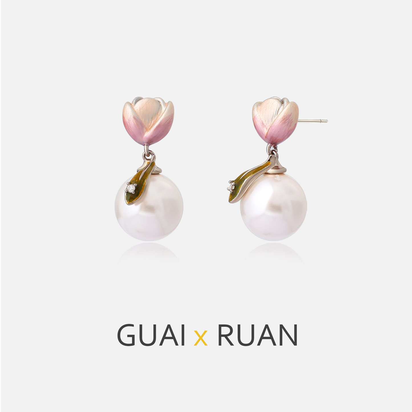 G&R Pearl Earrings Studs925Silver Needle Earrings High-end Earrings