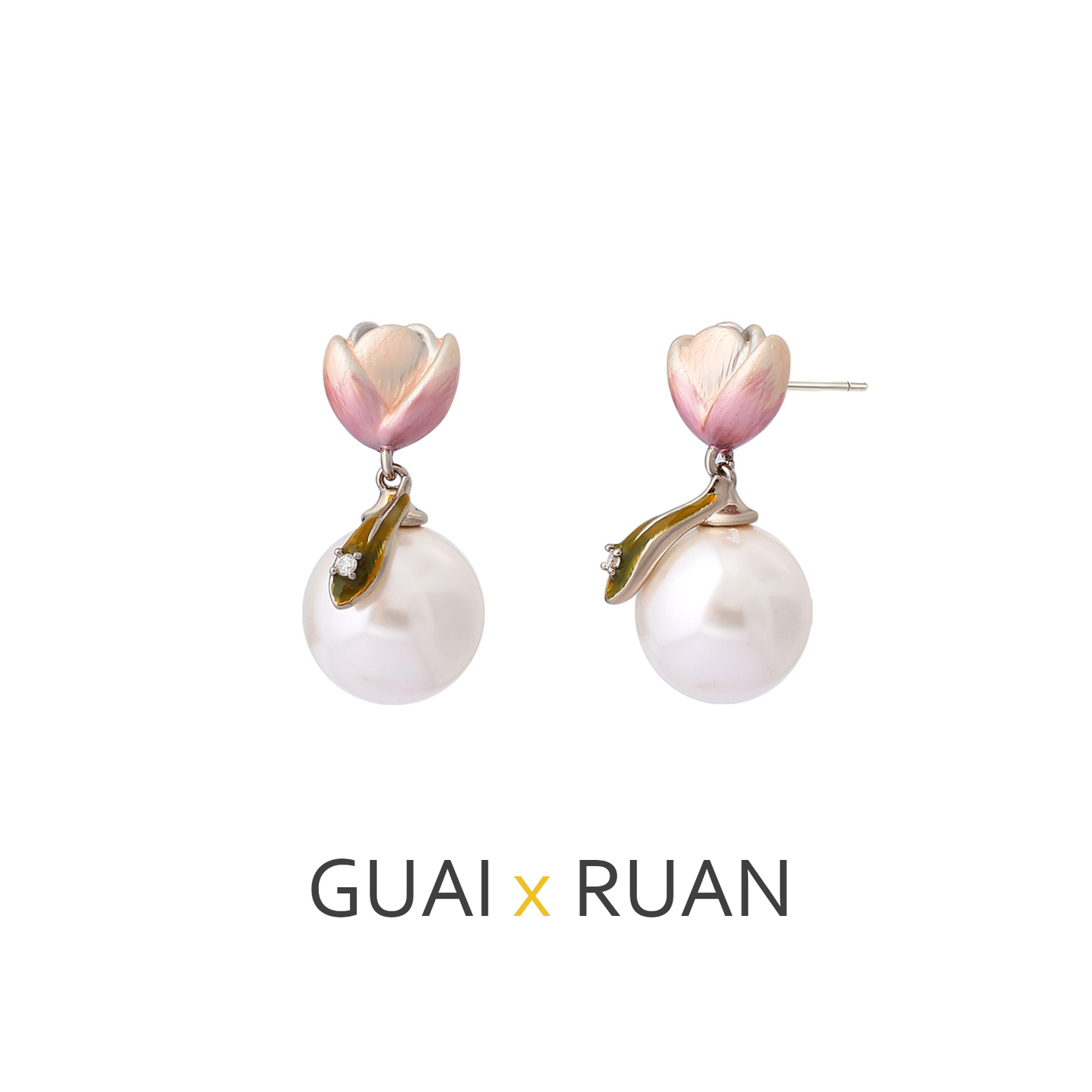 G&R Pearl Earrings Studs925Silver Needle Earrings High-end Earrings