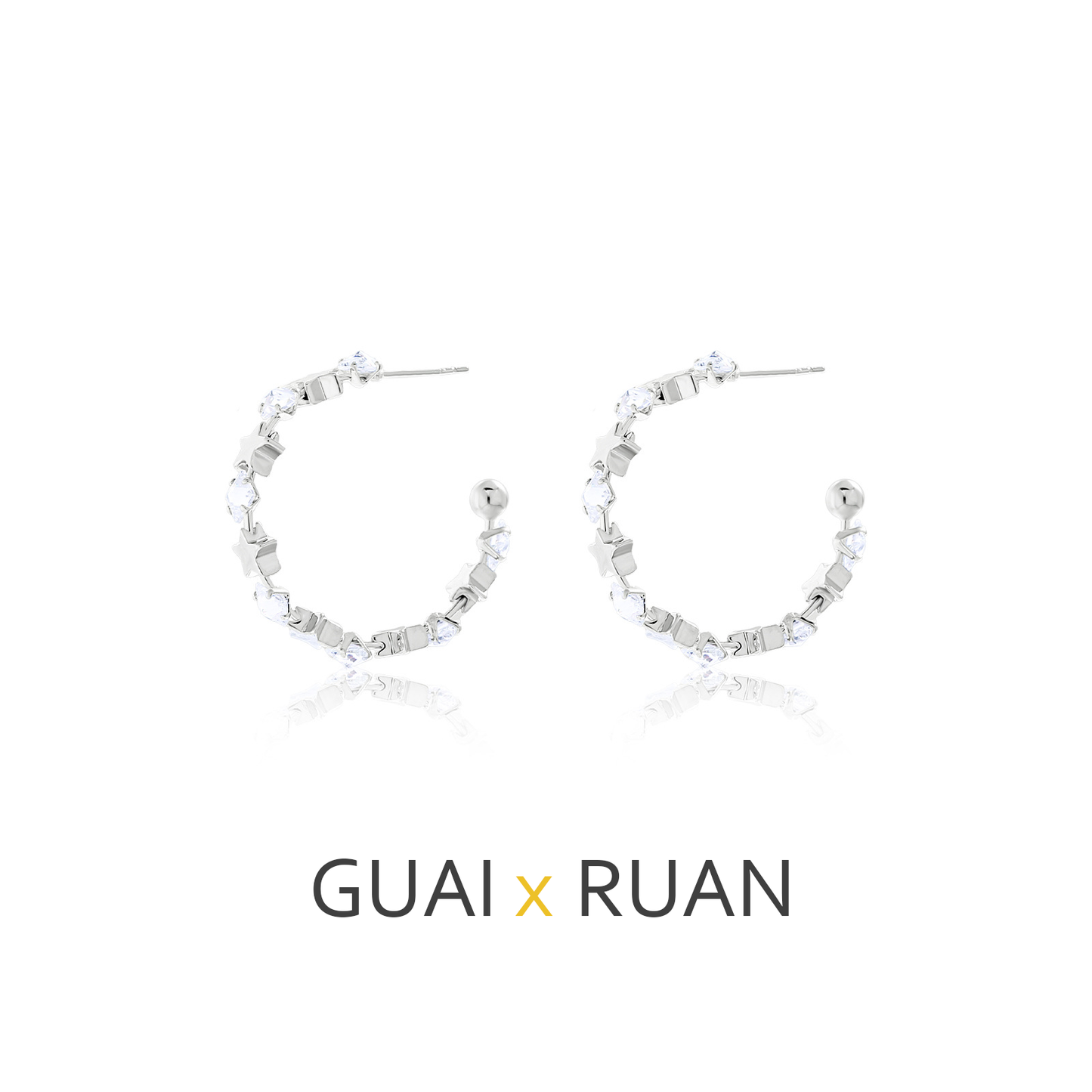 G&R Minimalist Style Earrings s925Sterling Silver Earrings Niche High-End Feel Earrings