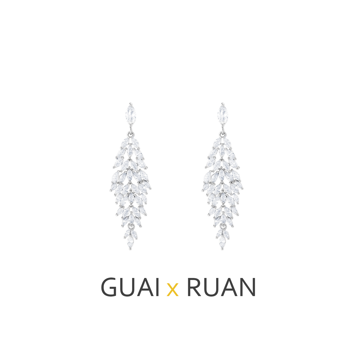G&R Chanel Style Zirconia Sterling Silver Earrings Niche Light Luxury925Silver