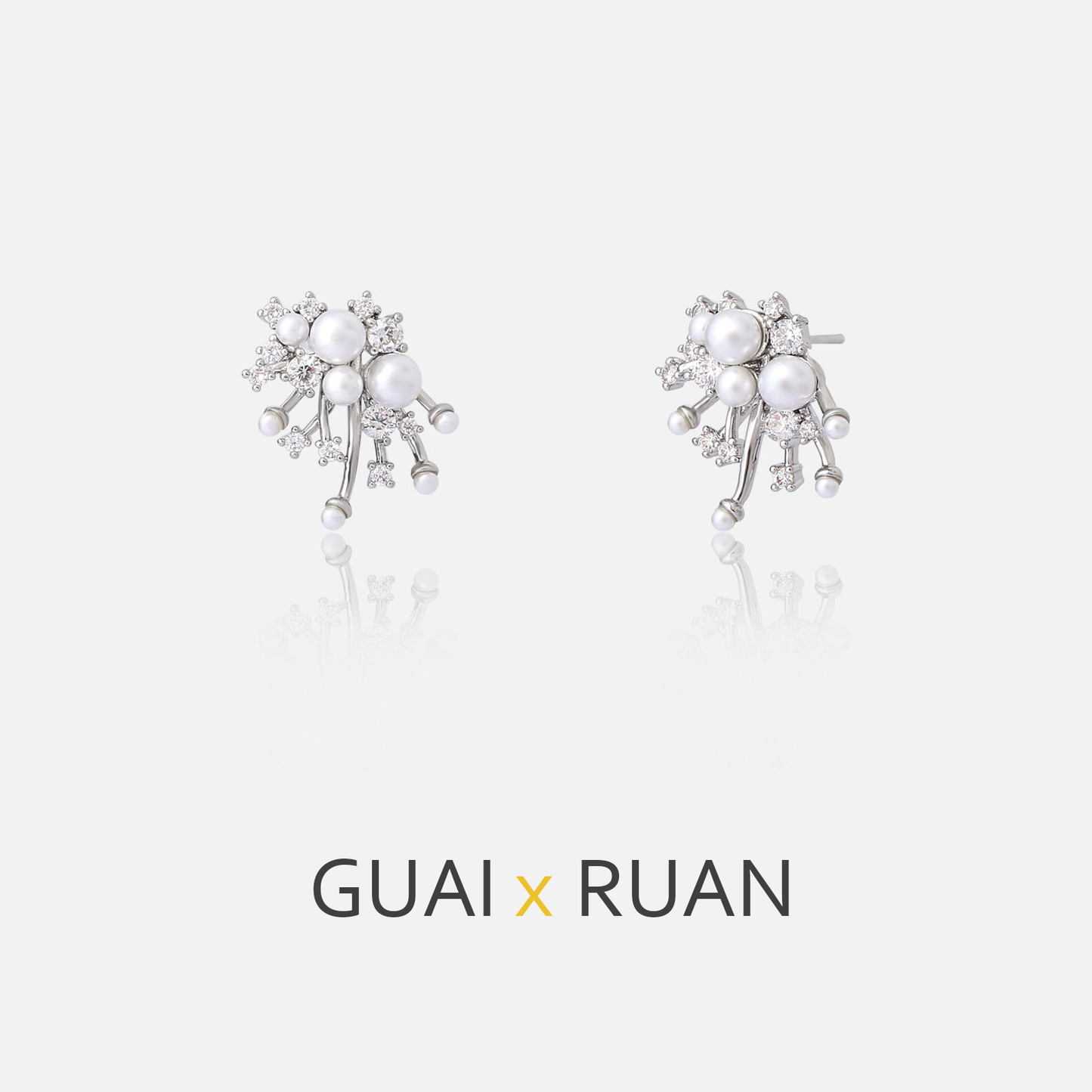 G&R Original Design Earrings925Silver Brilliant Nebula