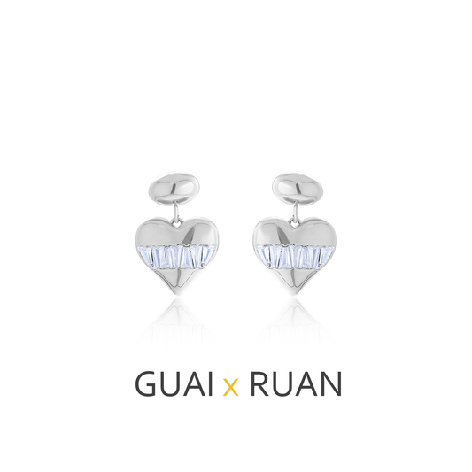 G&R Sweet Cool Style Earrings925Silver Zirconia Earrings