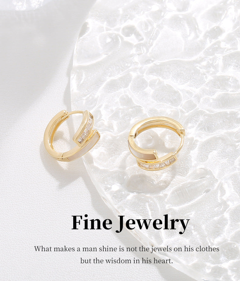 G&R Natural Shell Earrings Niche High-End Earrings
