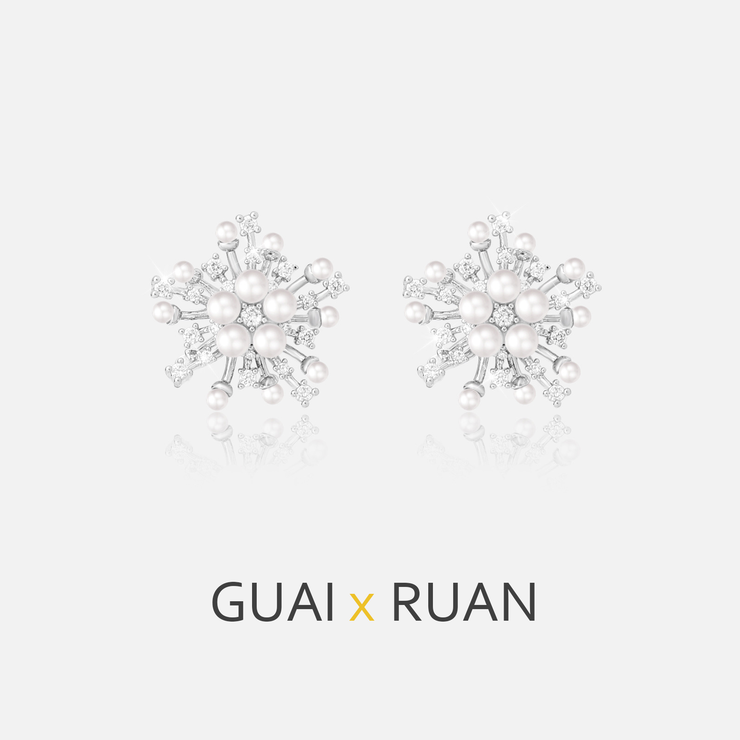 G&R Ear Studs925Silver Needle Pearl Earrings Niche High-end Women's Earrings