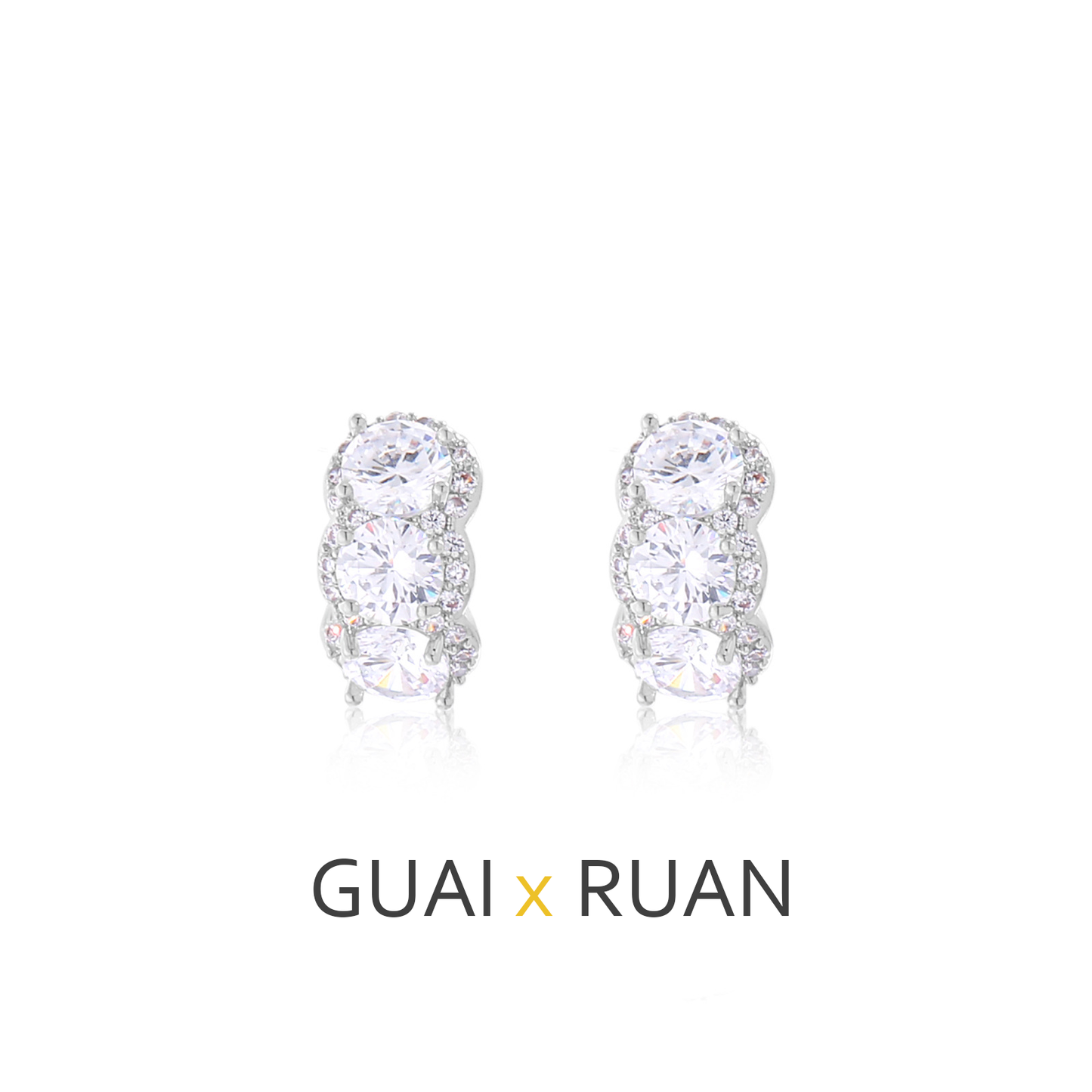 G&R Light Luxury Fashion925Silver Stud Earrings Simple Ear Jewelry