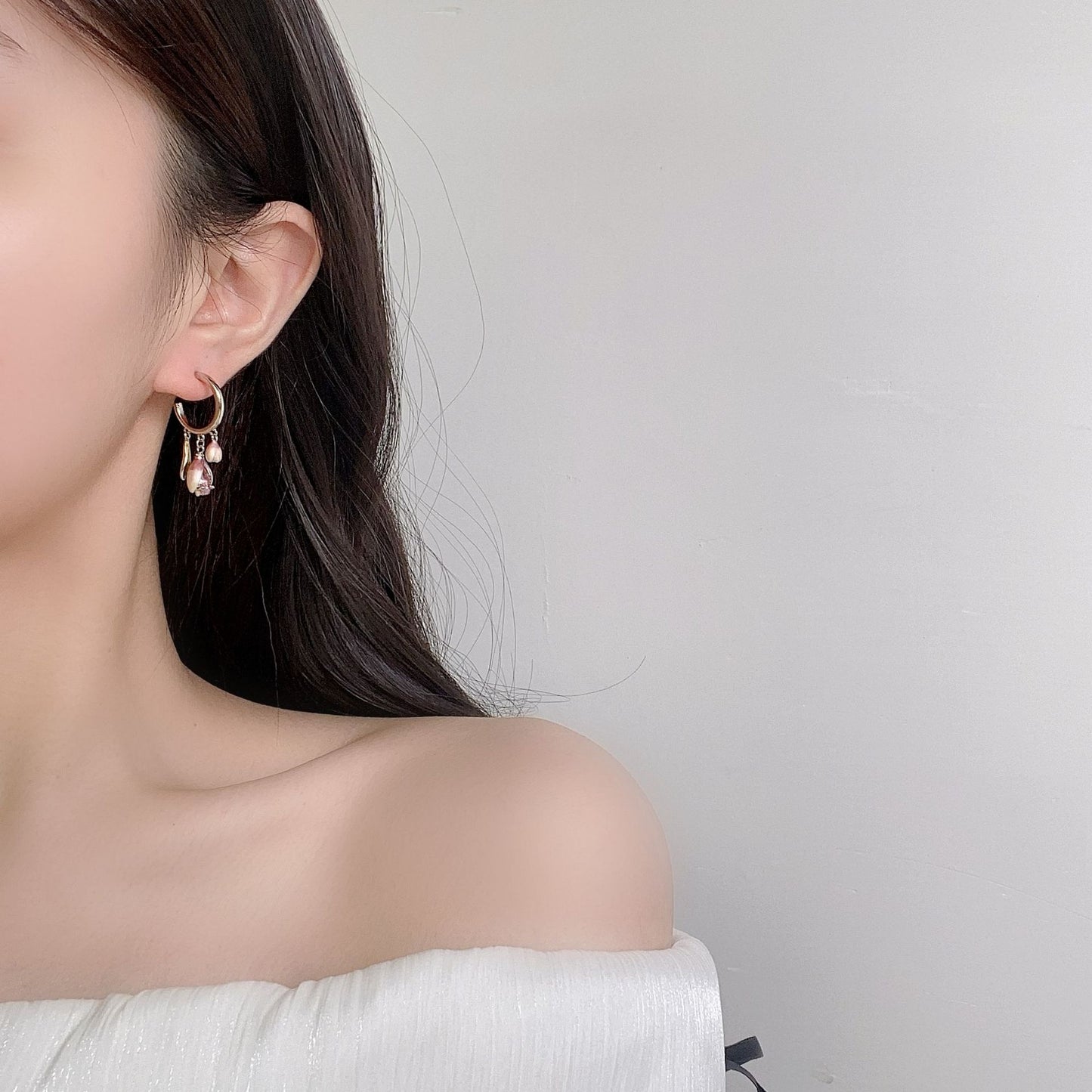 G&R Pink Tulip Earrings with a Sense of Sophistication925Silver Earrings Women