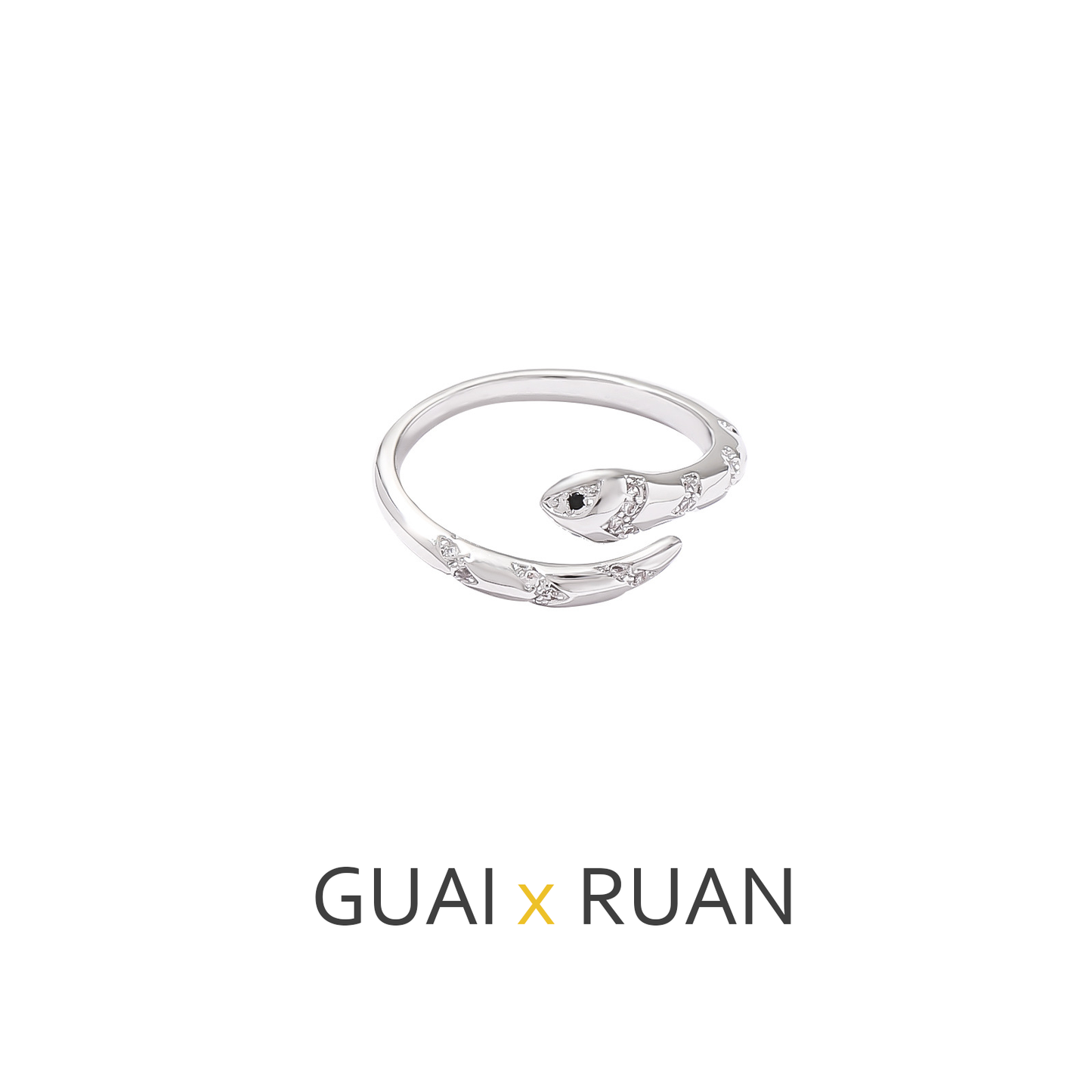 G&R Open Ring with Elegant Temperament925Silver Fashion Index Finger Ring