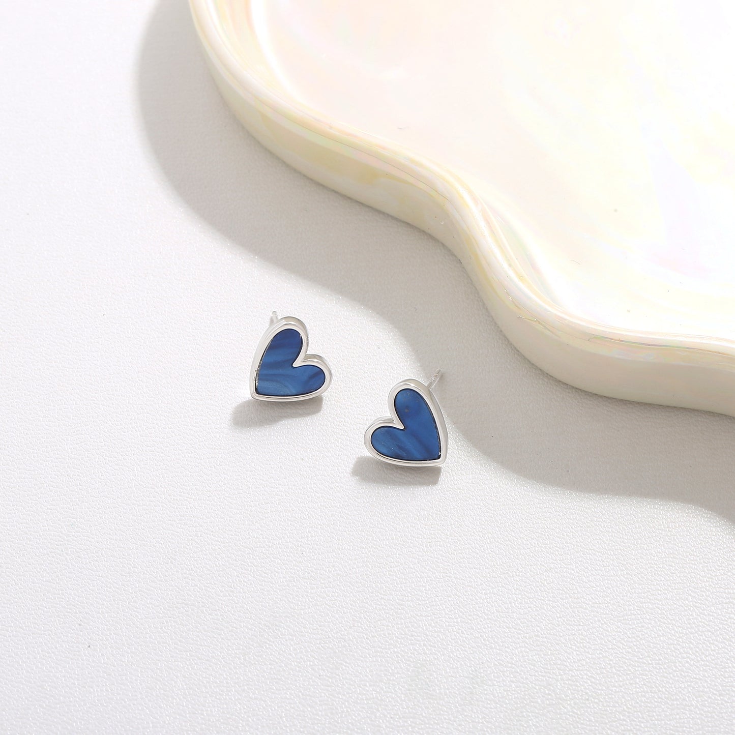 G&R Klein Blue Heart Earrings925Silver