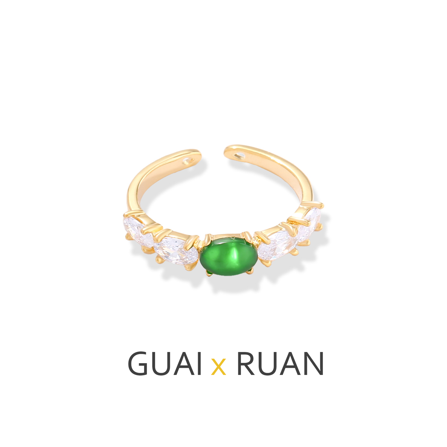 G&R Ring Temperament925Ring Personality Fashion Index Finger Ring for Women