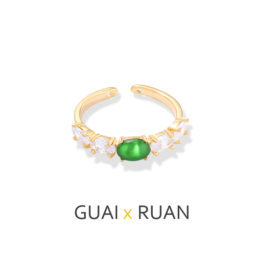 G&R Ring Temperament925Ring Personality Fashion Index Finger Ring for Women