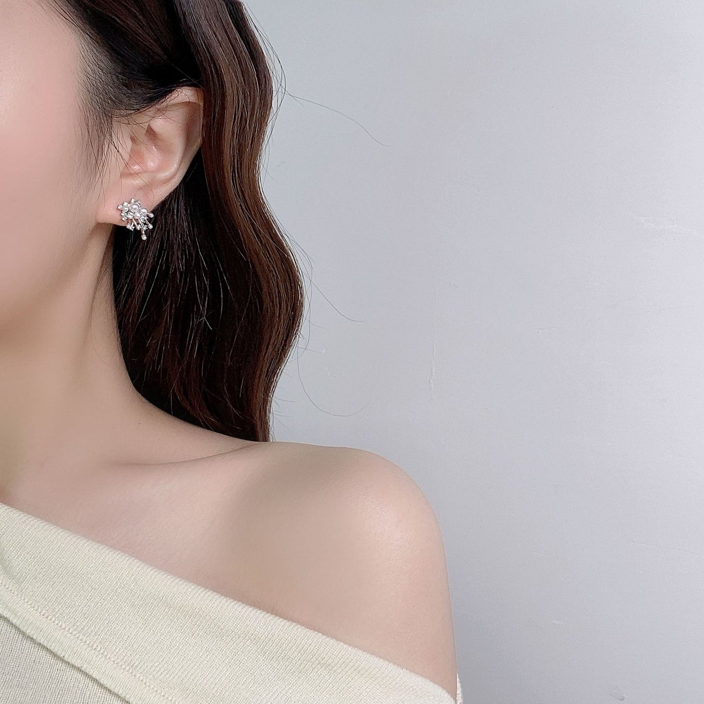 G&R Original Design Earrings925Silver Brilliant Nebula