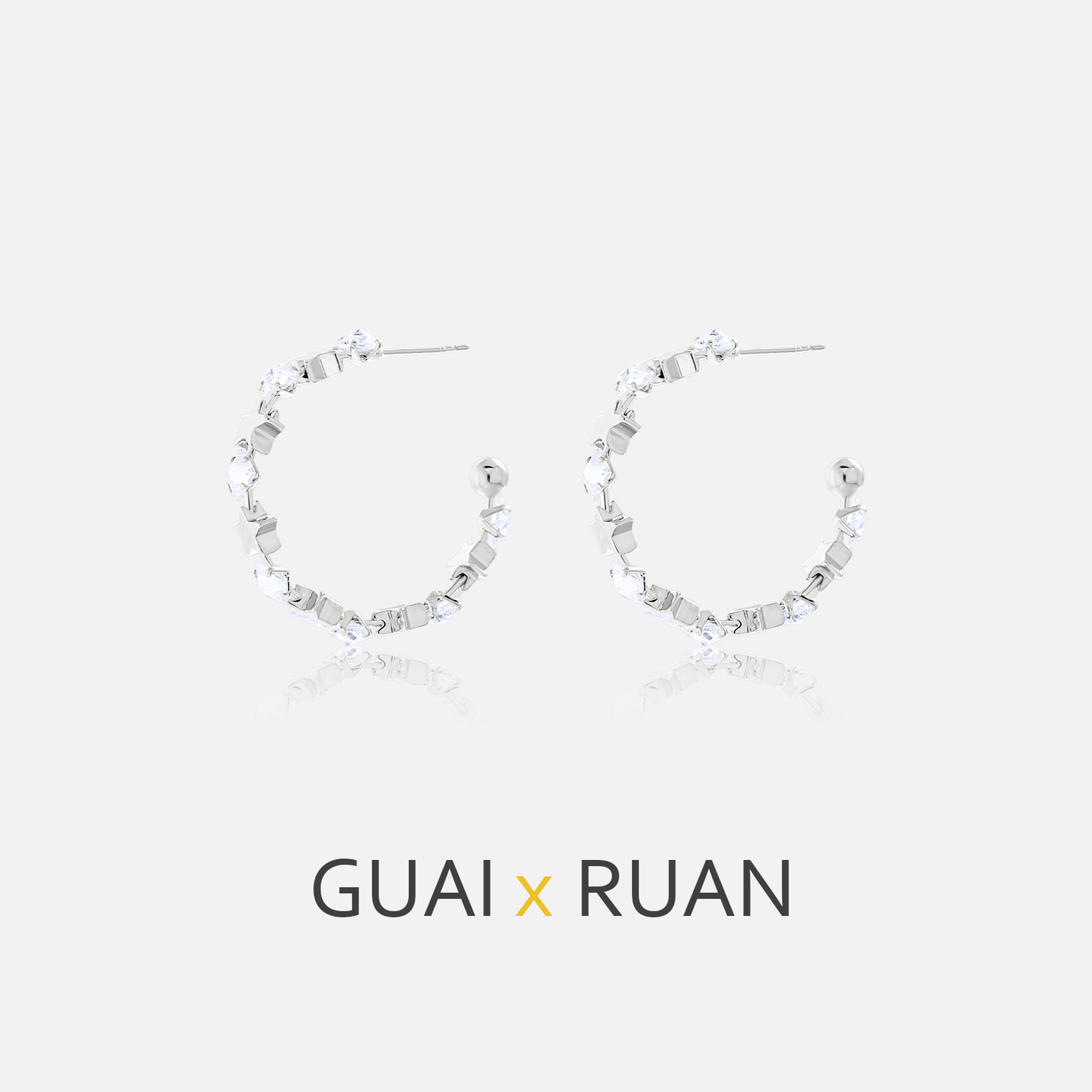 G&R Minimalist Style Earrings s925Sterling Silver Earrings Niche High-End Feel Earrings