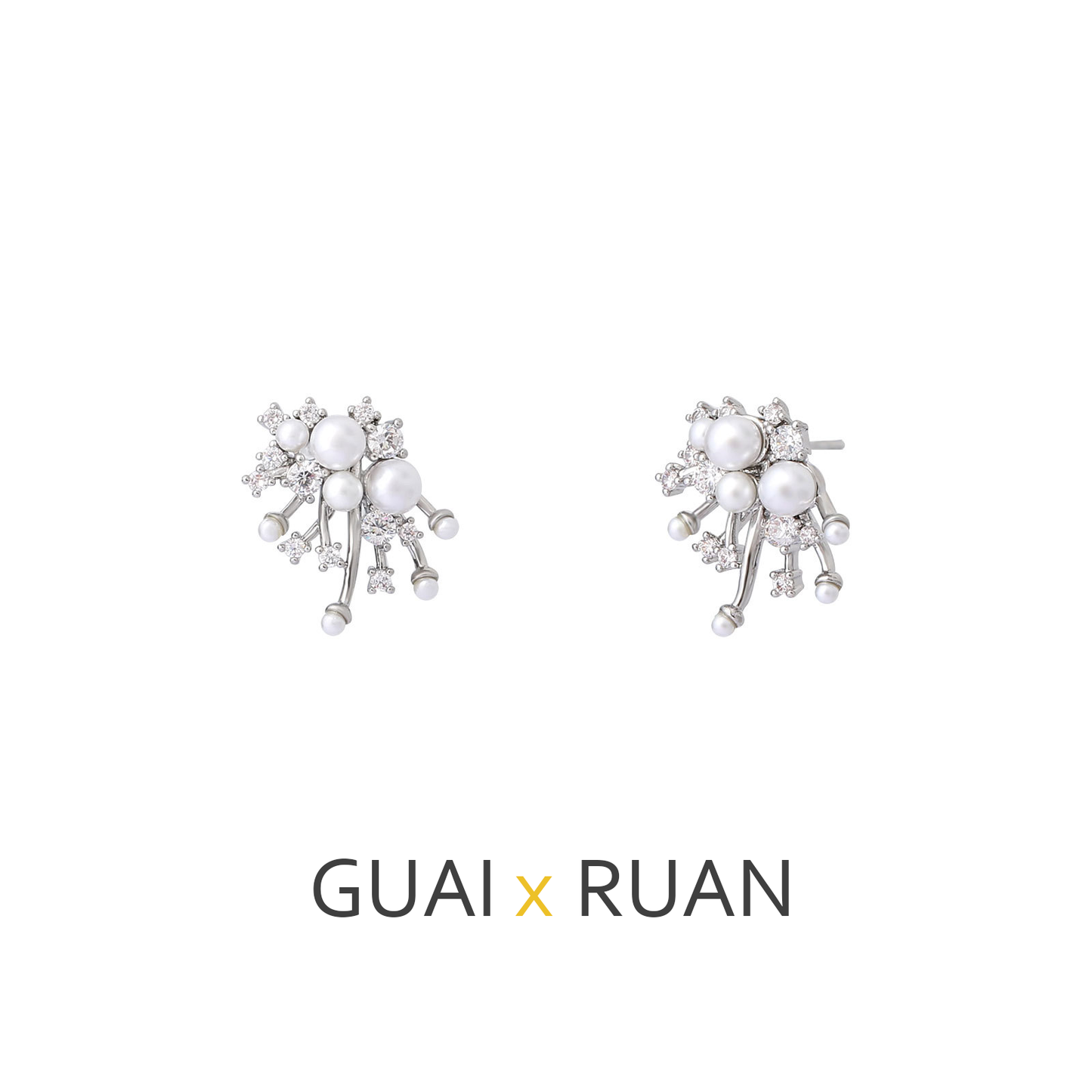 G&R Original Design Earrings925Silver Brilliant Nebula