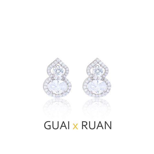 G&R Gourd Earrings925High-end Fashion Earrings Light Luxury