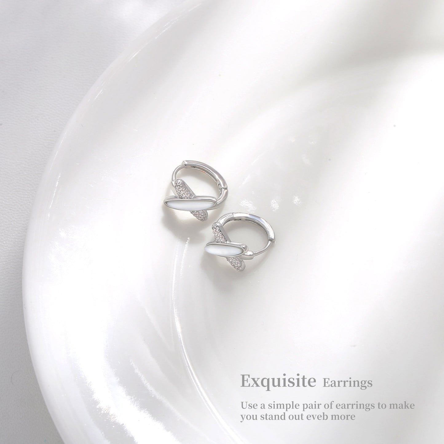 G&R Elegant Stud Earrings925Earrings high-end summer earrings