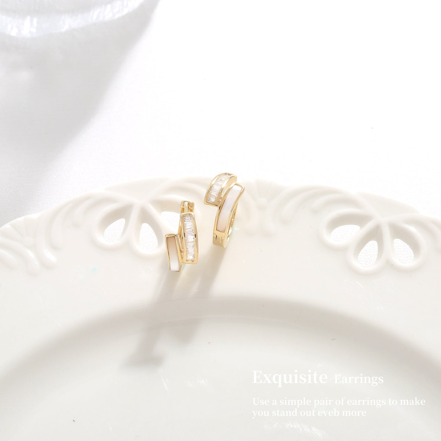 G&R Natural Shell Earrings Niche High-End Earrings