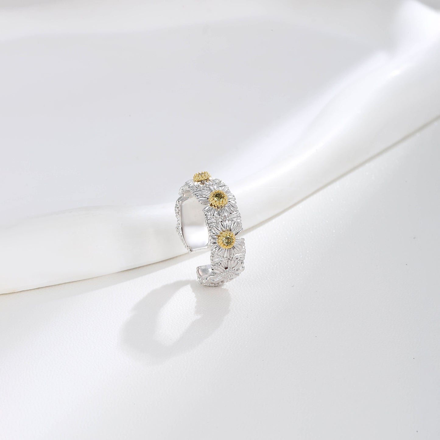 G&R Forest Style Fresh Little Daisy925Silver ring