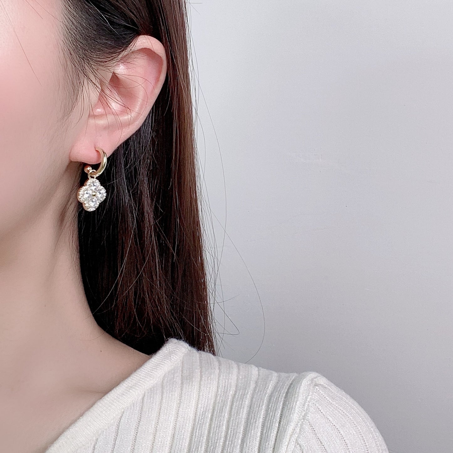 G&R Super Shiny Elegant Earrings925Silver Needle Fashionable Elegant Earrings for Women