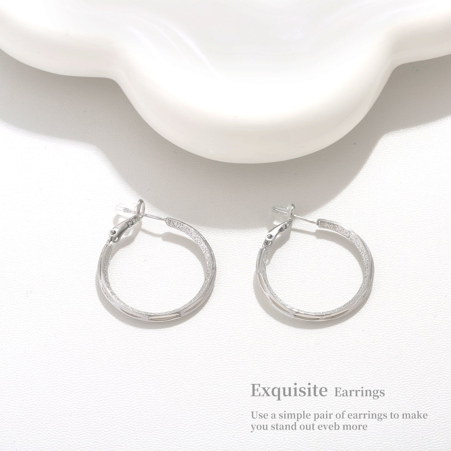 G&R Large Hoop Earrings925Silver Earrings