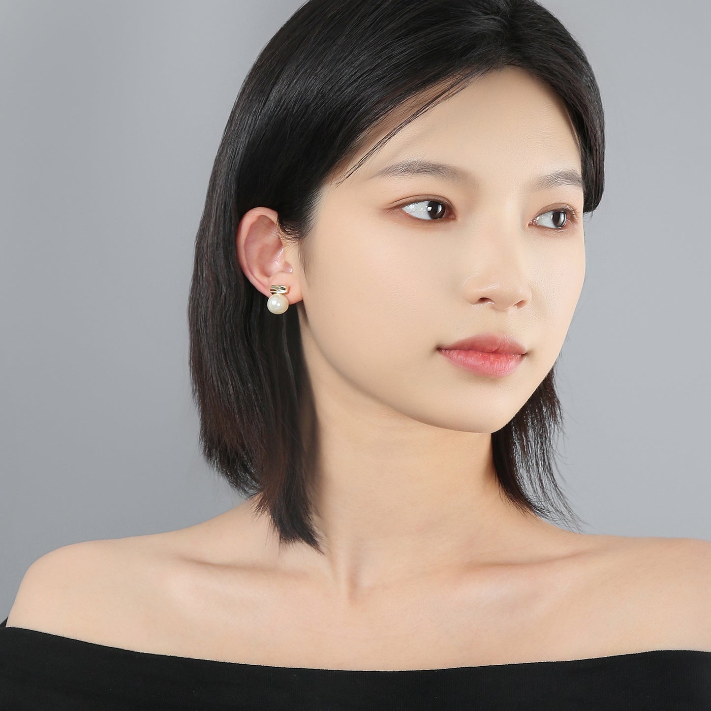 G&R Light Luxury Style Earrings925Silver Needle Earrings Niche High-End Feel Earrings