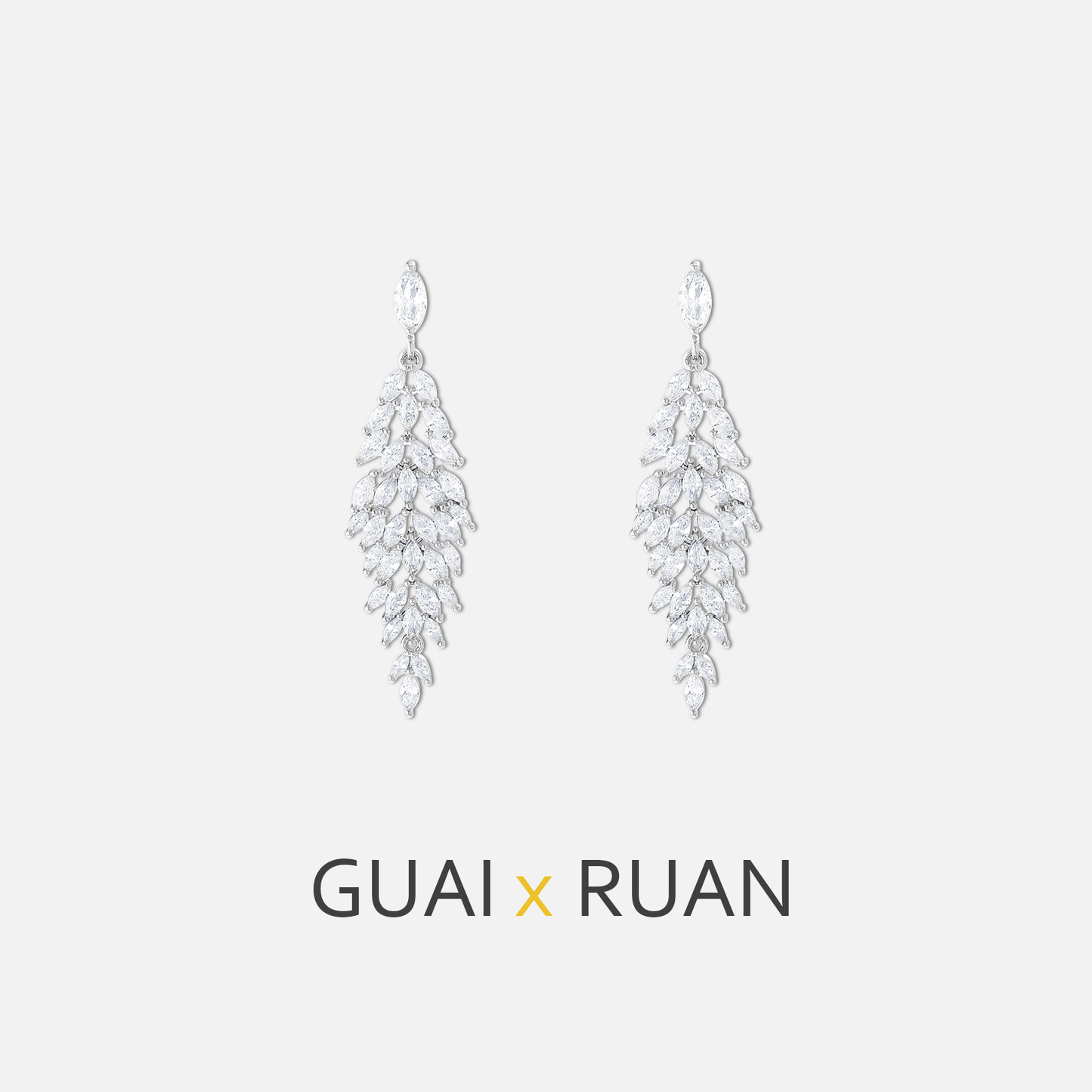 G&R Chanel Style Zirconia Sterling Silver Earrings Niche Light Luxury925Silver