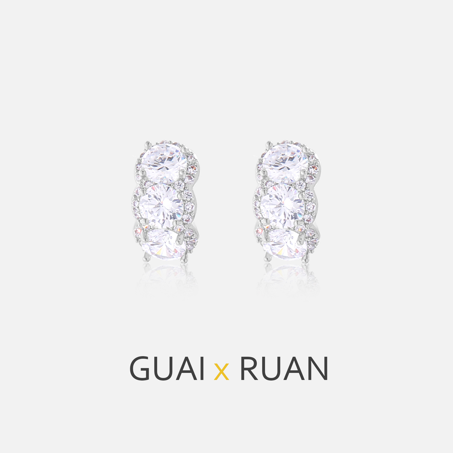 G&R Light Luxury Fashion925Silver Stud Earrings Simple Ear Jewelry
