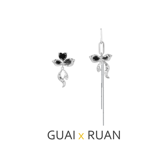 G&R Bow stud earrings925Silver Needle Earrings High-end Earrings for Women