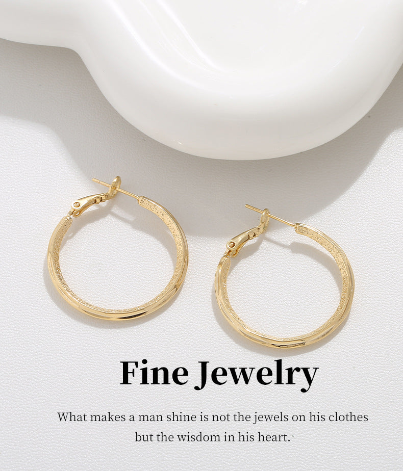 G&R Large Hoop Earrings925Silver Earrings