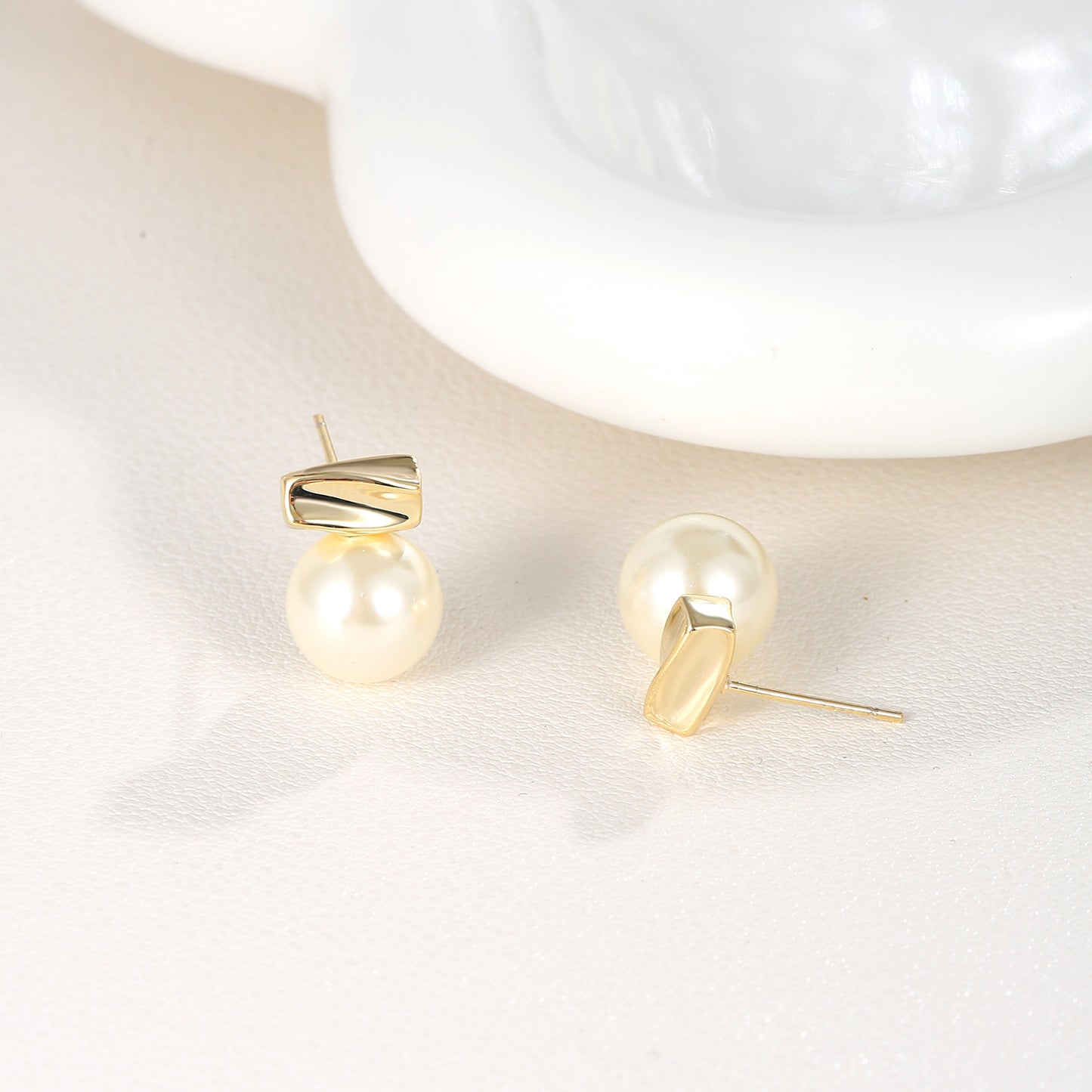 G&R Light Luxury Style Earrings925Silver Needle Earrings Niche High-End Feel Earrings