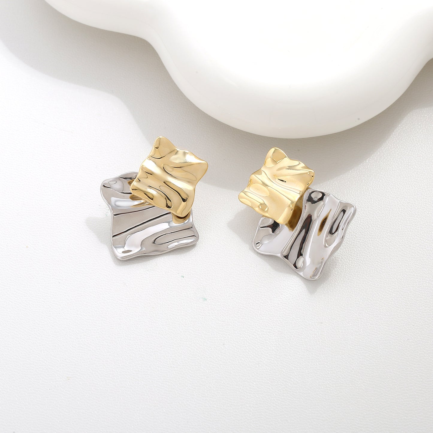 G&R Ear Studs925Silver Irregular Personality Niche Design Earrings