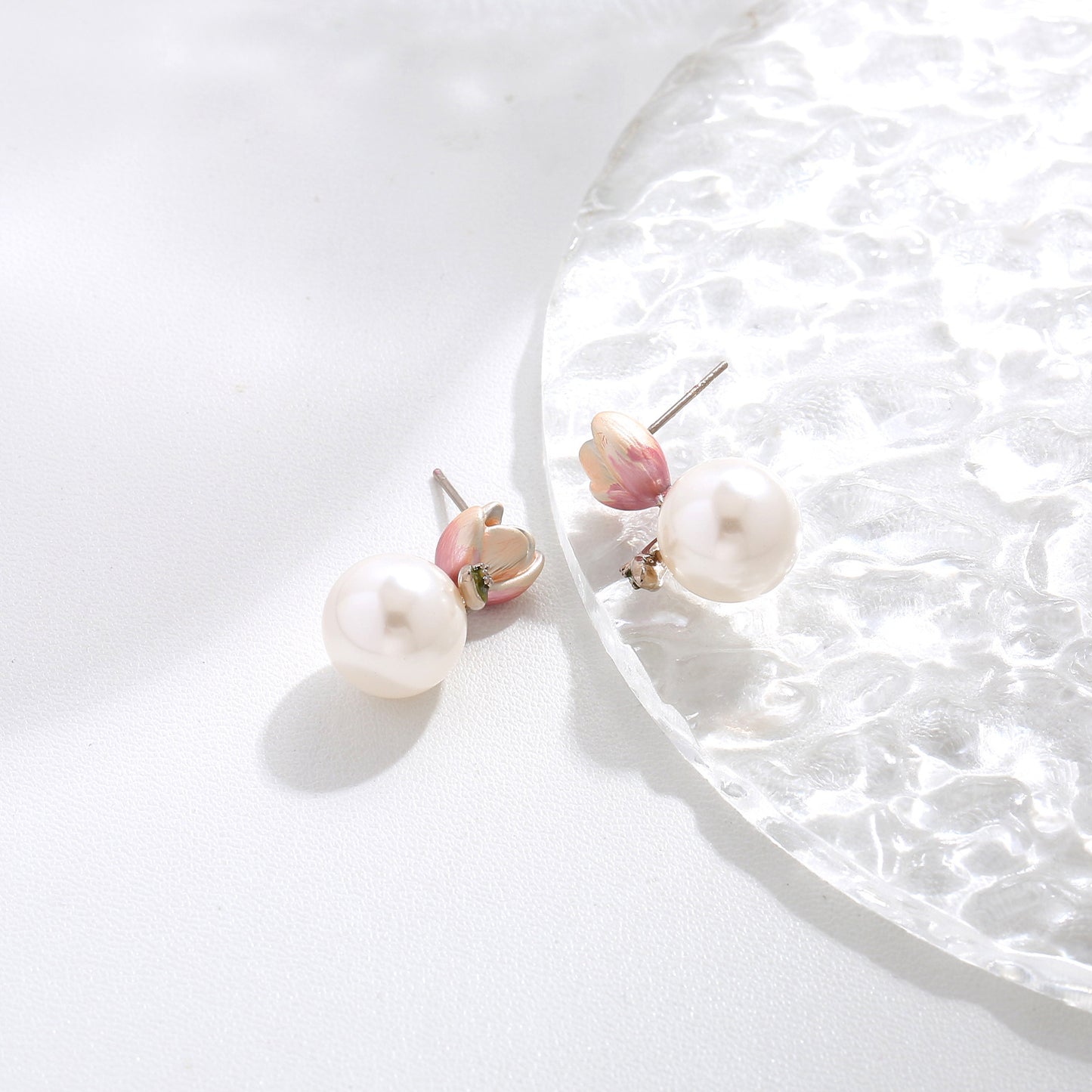 G&R Pearl Earrings Studs925Silver Needle Earrings High-end Earrings