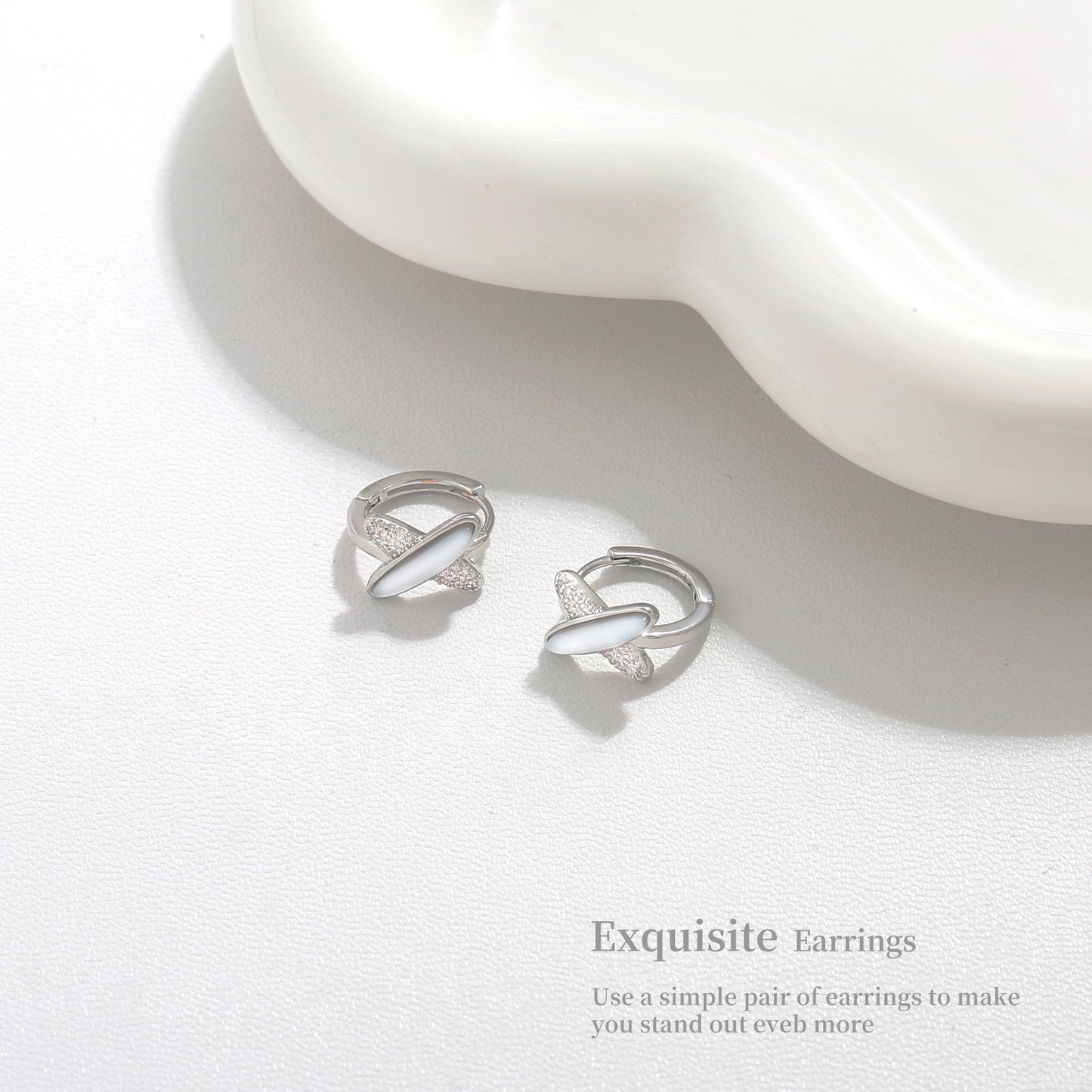 G&R Elegant Stud Earrings925Earrings high-end summer earrings